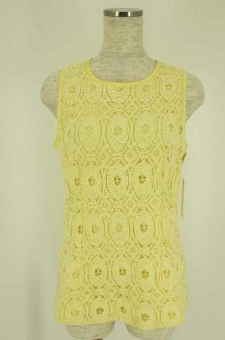 BANANA REPUBLIC (バナナリパブリック) ノースリーブ刺繍入りトップス レディース トップス