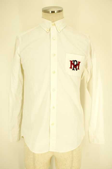 MR.GENTLEMAN （ミスタージェントルマン） LOGO SHIRT ロゴシャツ メンズ トップス