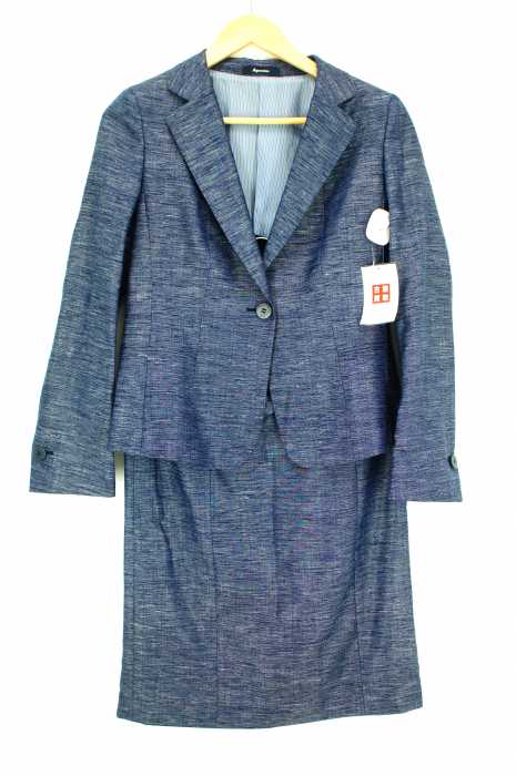 AQUASCUTUM （アクアスキュータム） リネン混スカートセットアップ レディース セットアップ