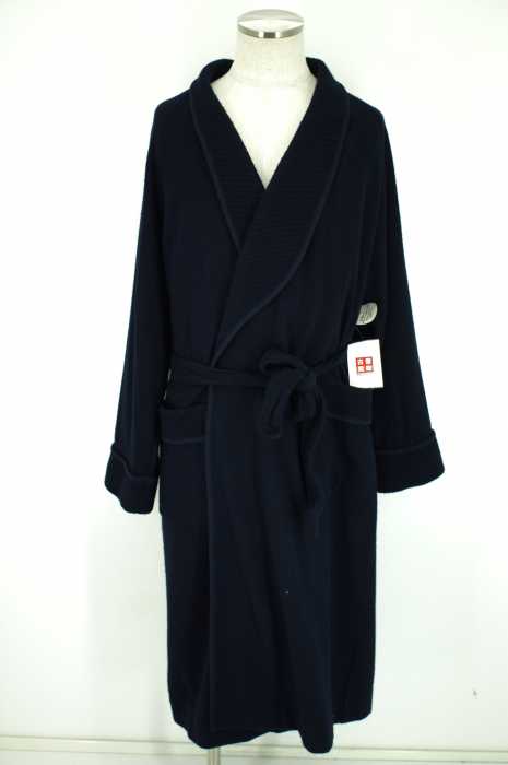 AQUASCUTUM （アクアスキュータム） ベルト付きガウン　ロングコート メンズ アウター