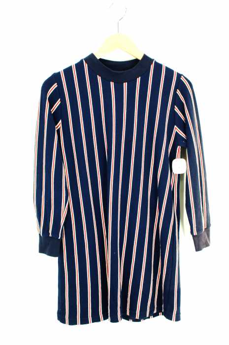 Ray BEAMS （レイビームス） レジメンストライプ クルーネックワンピース レディース ワンピース