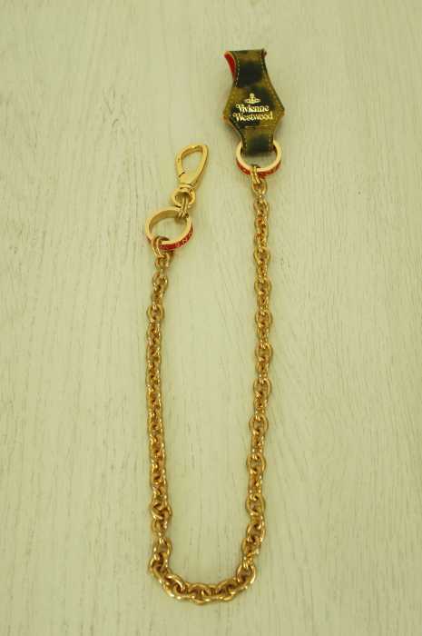 Vivienne Westwood （ヴィヴィアンウエストウッド） ロゴレザーウォレットチェーン メンズ ファッション雑貨