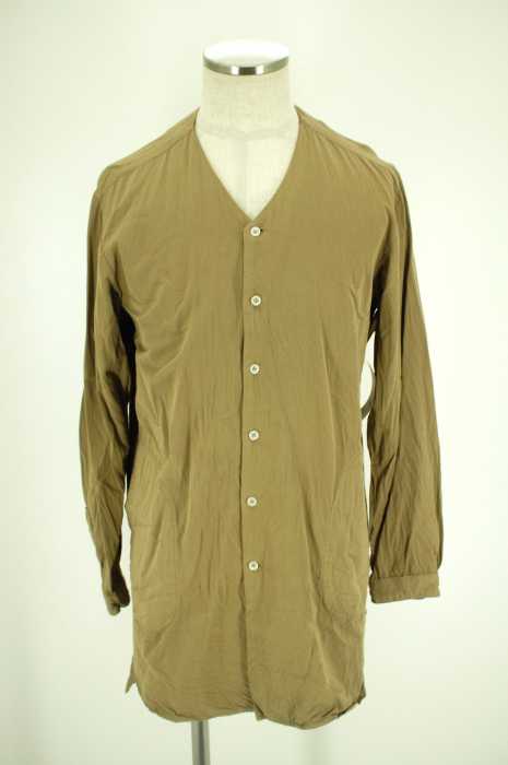 JUNRed （ジュンレッド） ノーカラーロングシャツ メンズ トップス
