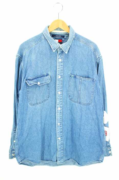 tommy jeans（トミージーンズ） スナップボタンデニムシャツ メンズ トップス