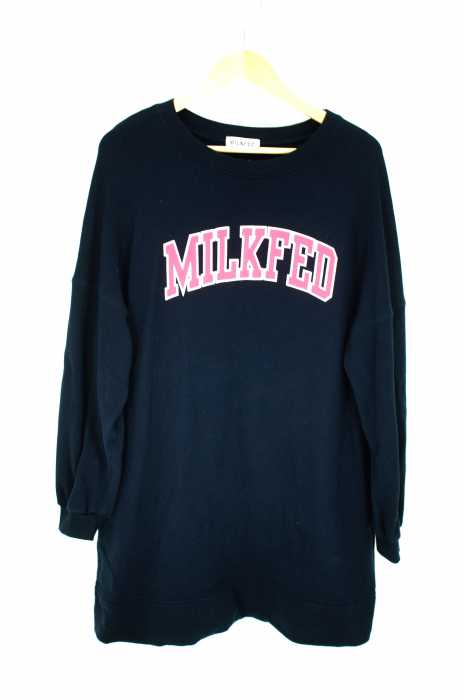MILKFED. （ミルクフェド） IVY LOGO BIG SWEAT DRESS レディース ワンピース