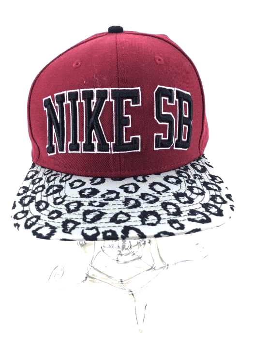 NIKE SB（ナイキ エスビー） えんじ×ヒョウ柄キャップ メンズ 帽子