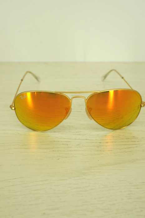 Ray-Ban （レイバン） RB3025 AVIATOR ミラーレンズ ティアドロップサングラス メンズ ファッション雑貨
