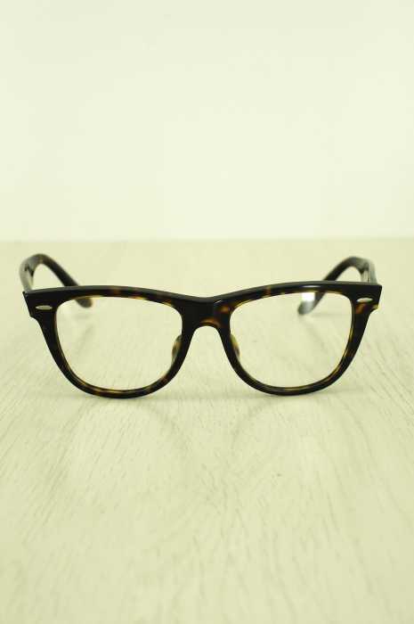 Ray-Ban (レイバン) べっ甲柄 RB2140-F WAYFARER ウェイファーラー 眼鏡 メンズ ファッション雑貨