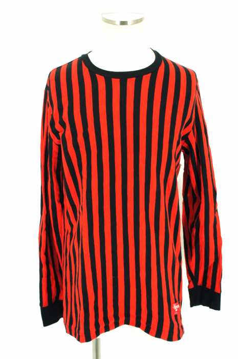 Supreme （シュプリーム） 縦ストライプ ボーダー柄 L/S Tシャツ メンズ トップス