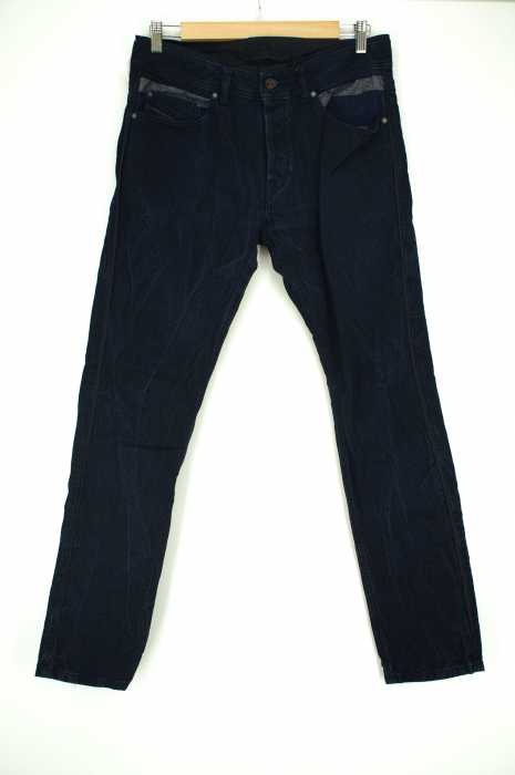 DIESEL BLACK GOLD (ディーゼルブラックゴールド) 側章加工デニムパンツ メンズ パンツ