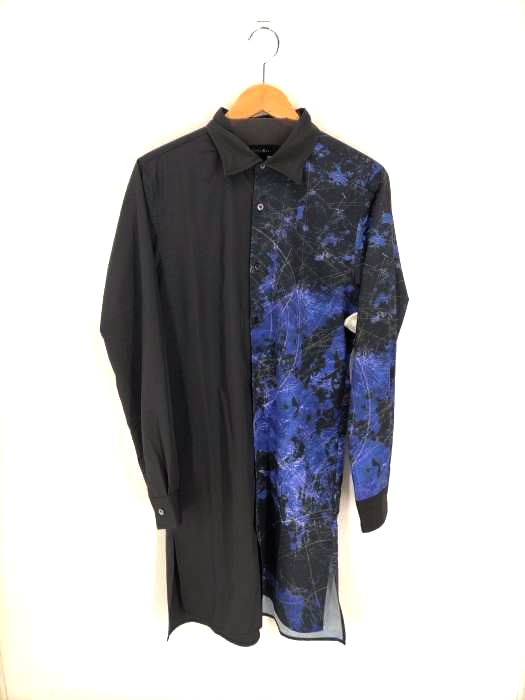 CIVARIZE(シヴァーライズ) モノトーンバイカラープリントシャツ メンズ トップス