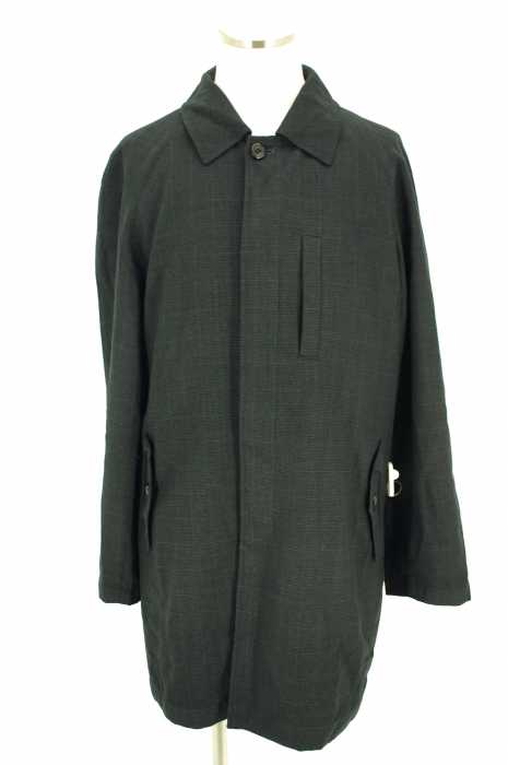 UNITED ARROWS green label relaxing （ユナイテッドアローズグリーンレーベルリラクシング） チェック柄比翼ステンカラーコート メンズ アウター