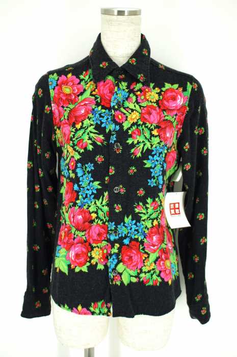 BOHEMIANS （ボヘミアンズ） 花柄ウール混ボタンシャツ レディース トップス