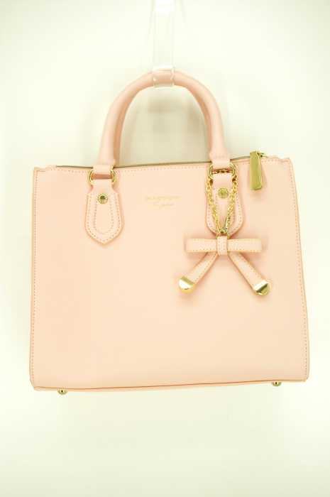 Passage Mignon パサージュ ミニョン 2way リボンチャーム付きハンドバッグ レディース バッグ ブランド古着買取販売バズストア
