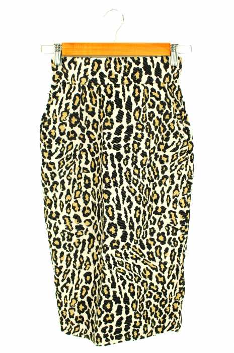moussy (マウジー) JACQUARD LEOPARD SK レオパードスカート レディース スカート