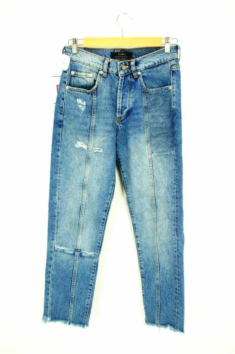 ZARA（ザラ） ダメージ加工 カットオフテーパード メンズ パンツ