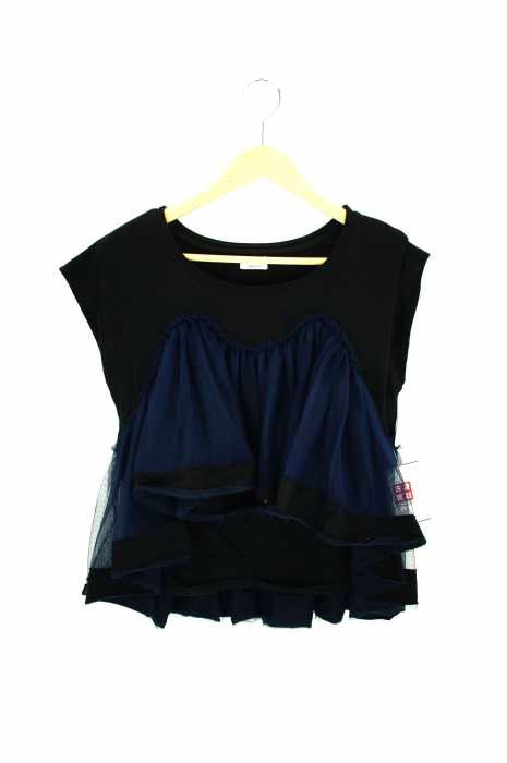 Lapre miere() チュールデザインTシャツ レディース トップス