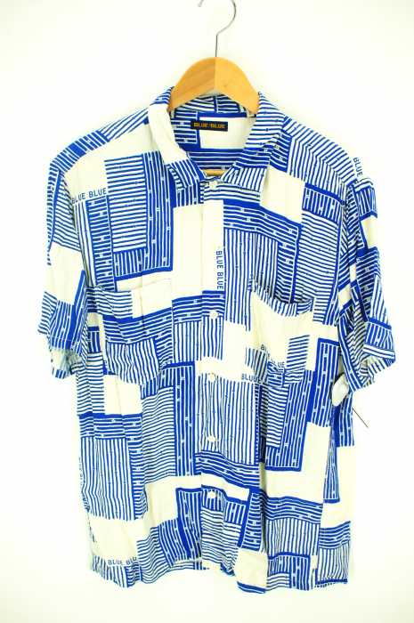 BLUE BLUE（ブルーブルー） 総柄レーヨン半袖シャツ メンズ トップス