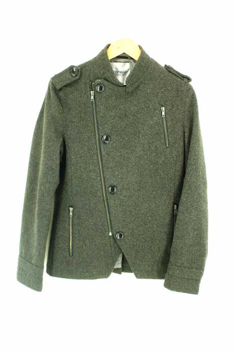 TOPMAN（トップマン） ウールライダースジャケット メンズ アウター