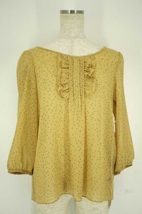 monable for green label relaxing () ドット柄フリルブラウス レディース トップス