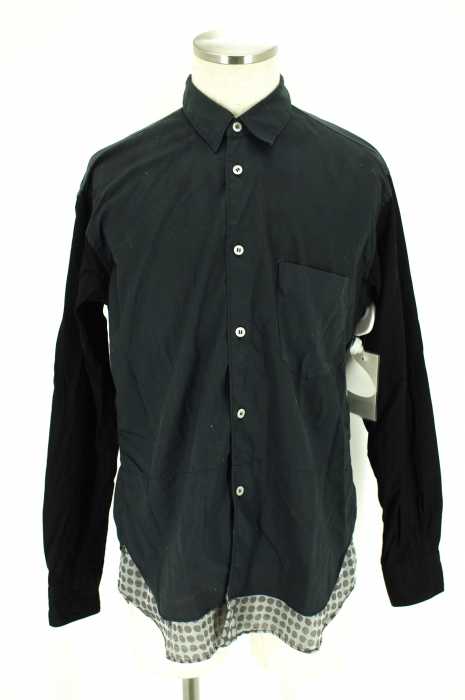 COMME des GARCONS SHIRT (コムデギャルソンシャツ) ドット柄 切り替えシャツ トップス メンズ トップス