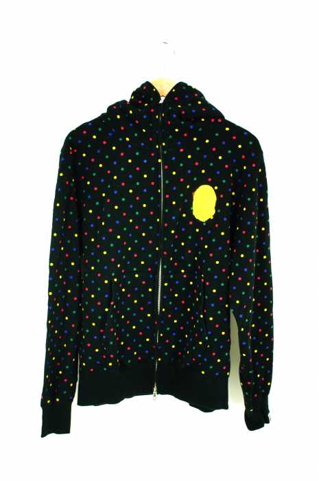 A BATHING APE (アベイシングエイプ) ドット柄ジップアップパーカー メンズ トップス