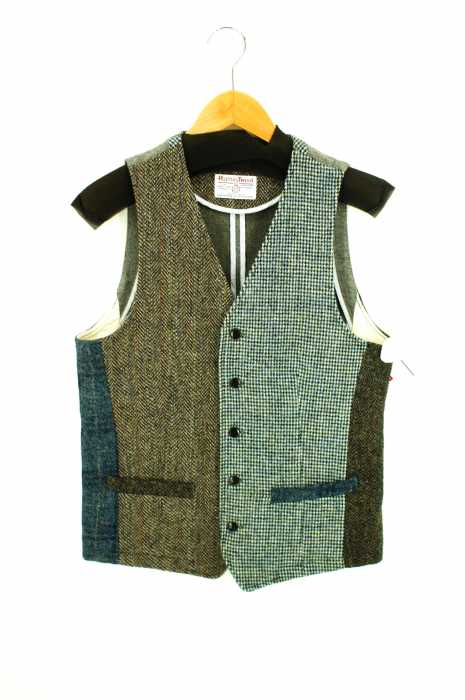 BEAUTY & YOUTH UNITED ARROWS × Harris Tweed （ビューティーアンドユース ユナイテッドアローズ ハリスツイード） ツイードベスト メンズ トップス
