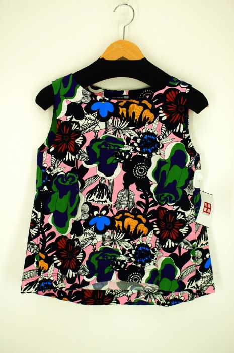 UNIQLO × marimekko （ユニクロ マリメッコ） 総柄ノースリーブブラウス レディース トップス