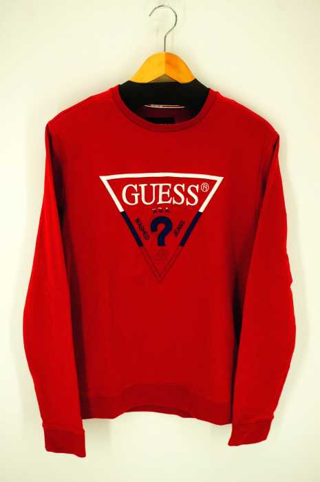 GUESS(ゲス) ロゴ刺繍 スウェット メンズ トップス