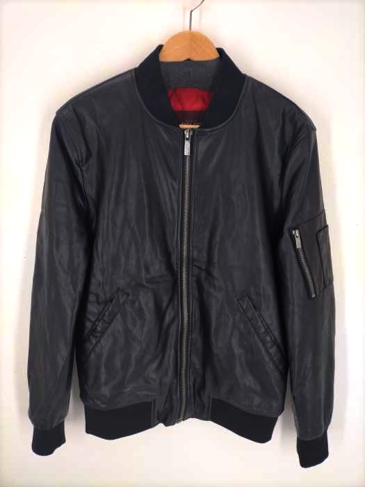 ZARA MAN（ザラマン） フェイクレザー中綿ブルゾン メンズ アウター