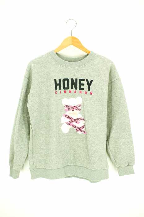 Honey Cinnamon(ハニー シナモン) クルーネックスウェット レディース トップス