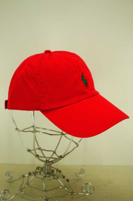 Polo by RALPH LAUREN （ポロバイラルフローレン） M CLASSICS RED ポニー刺繍6パネルキャップ メンズ 帽子