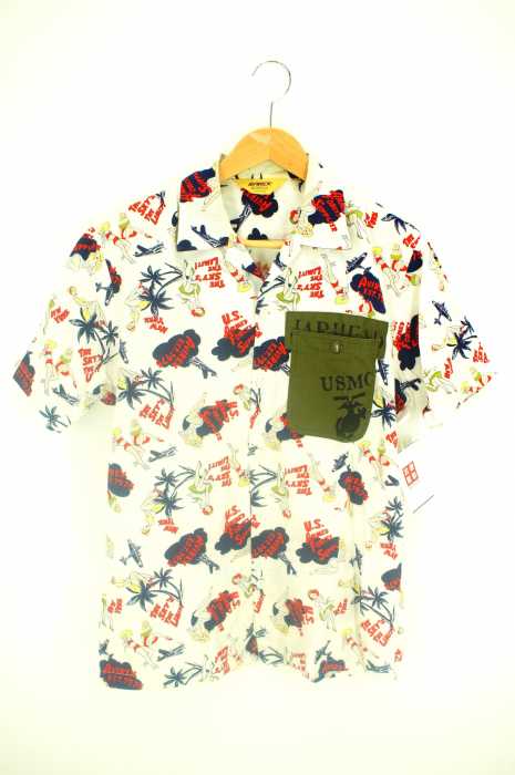 AVIREX（アヴィレックス） CUSTOM ALOHA SHIRT カスタムアロハシャツ メンズ トップス