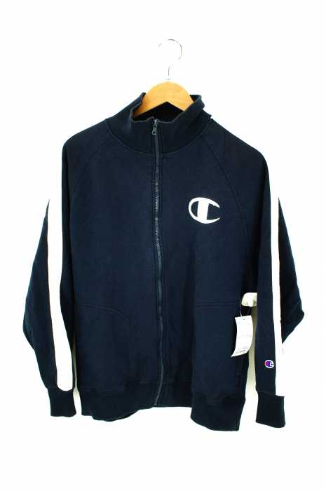 Champion （チャンピオン） サイドラインジップアップスウェット　黒タグ メンズ トップス