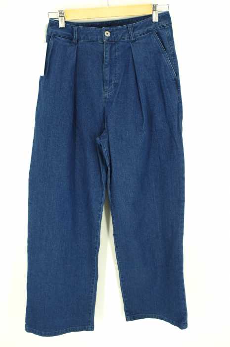 UNITED ARROWS green label relaxing （ユナイテッドアローズグリーンレーベルリラクシング） タック入りワイドデニムパンツ レディース パンツ
