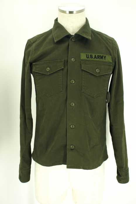COMMONWARE AMERICAN RAG CIE&Magine (コモンウェアアメリカンラグシー) U.S.NAVYワッペン付き長袖シャツ メンズ トップス