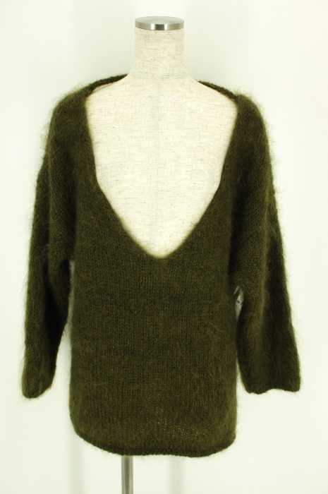ZARA KNIT（ザラニット） モヘアニットオフショルダートップス レディース トップス