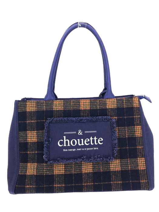 &chouette(アンドシュエット) ロゴプリントチェックキャンバスバッグ レディース バッグ