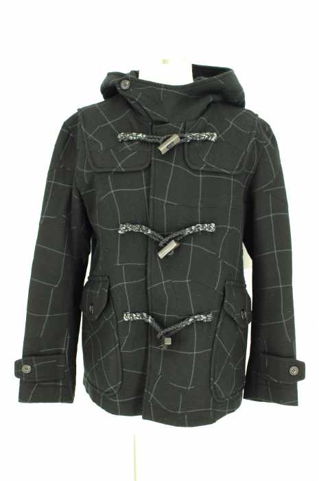 ISSEY MIYAKE MEN （イッセイミヤケメン） ウィンドウペン柄ダッフルコート メンズ アウター