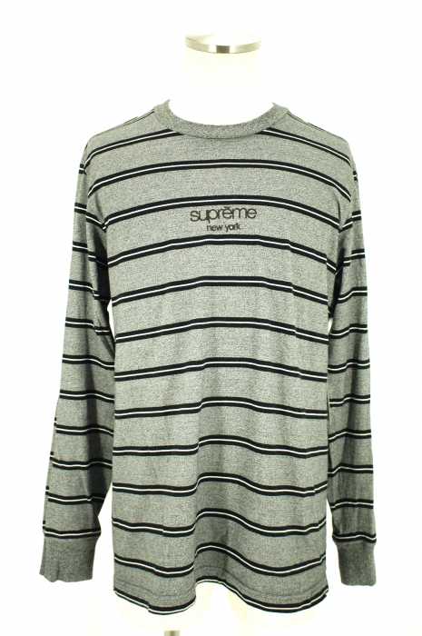 Supreme (シュプリーム) 15SS Classic logo ボーダーカットソー メンズ トップス