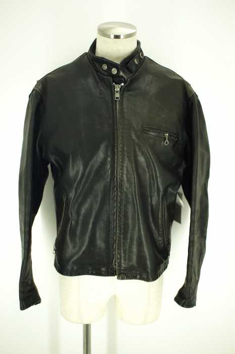 Schott （ショット） USA製 ライナー付き スタンドカラーシングルライダース ジャケット メンズ アウター