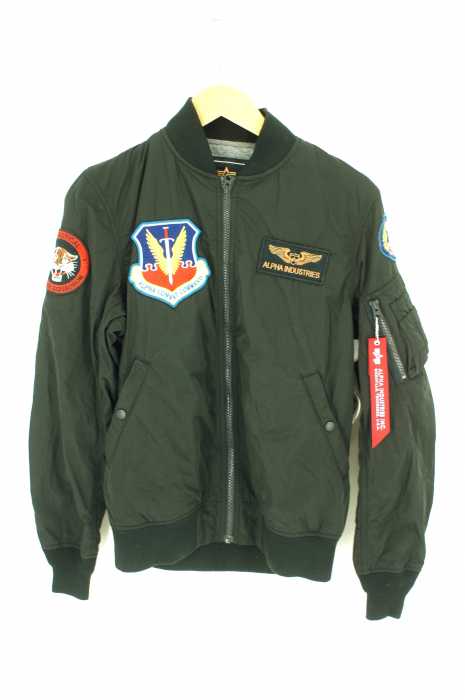 ALPHA INDUSTRIES （アルファインダストリーズ） パッチド L-2Bジャケット BONDING ライトアウター MA-1 メンズ アウター