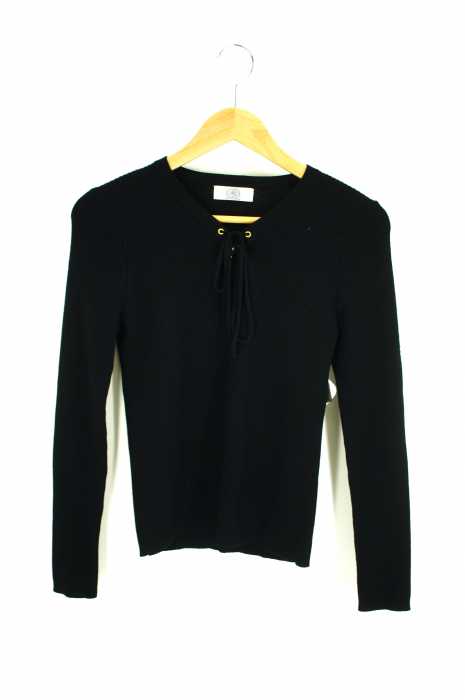 J.PRESS （ジェイプレス） レースアップリブニット レディース トップス