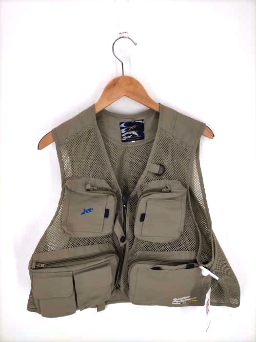 X.SELL（エクセル） メッシュ ポケット付フィッシングベスト メンズ トップス