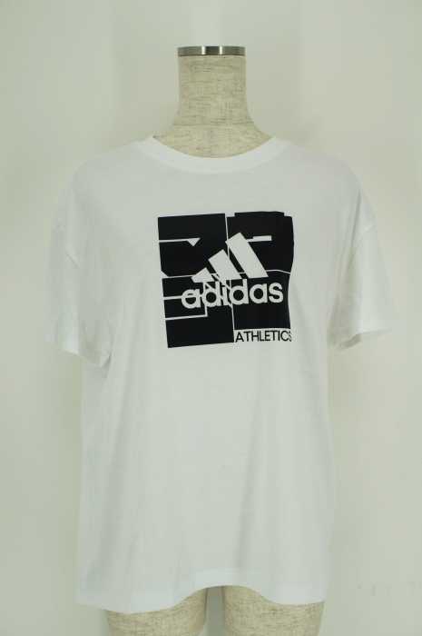 adidas × moussy （アディダス×マウジー） スクウェアグラフィックS/STシャツ レディース トップス