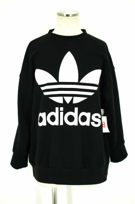 adidas Originals （アディダスオリジナルス） AC CREW トレフォイル スウェット クルーネック ビックシルエット メンズ トップス