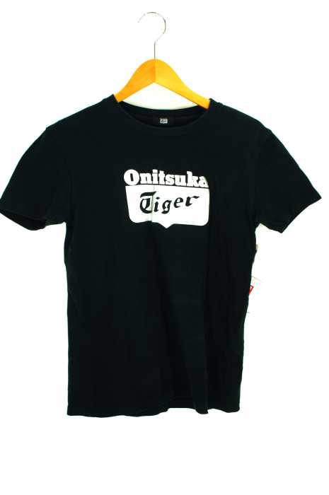 ONITSUKA TIGER (オニツカタイガー) メタリックプリントTシャツ レディース トップス