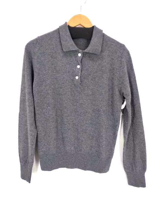ZARA（ザラ） WOOL BLEND KNIT POLO SHIRT レディース トップス