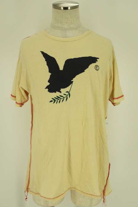 UNDERCOVER （アンダーカバー） プリント変形ロックステッチ入りTシャツ メンズ トップス
