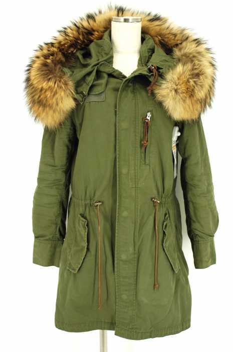 Panaji パナジ ラクーンファー付きモッズコート レディース アウター ブランド古着買取販売バズストア